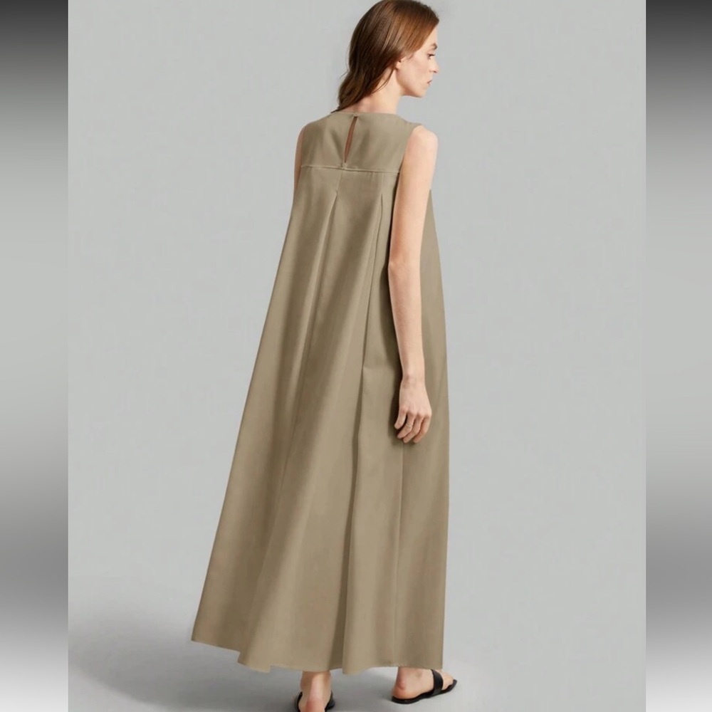 SHEIN Cream Tan Sleeveless Sundress Maxi - Picture 2 of 7